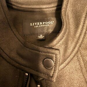 Liverpool Black Leather Jacket